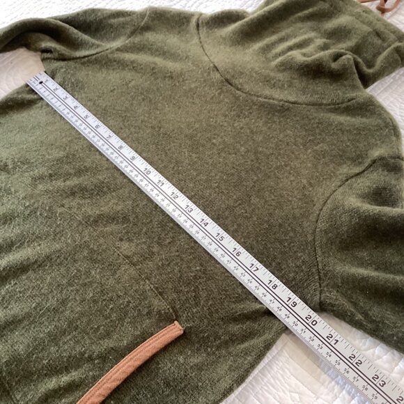 Hailey & Co Olive Green Pullover Sweater Size L Lagenlook Outdoorsy Capsule - Picture 11 of 12